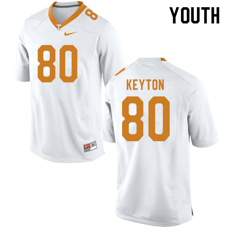 Youth #80 Ramel Keyton Tennessee Volunteers College Football Jerseys Sale-White